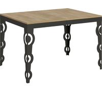 Mesa Extensible 90x120/380 Cm Karamay Evolution Roble Natural Estructura Antracita
