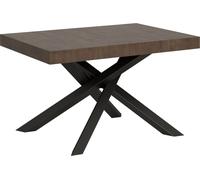 Mesa Extensible 90x140/244 Cm Volantis Nogal Estructura Antracita