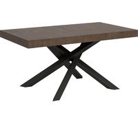 Mesa extensible de 90x160/264 cm, estructura Volantis en nogal antracita
