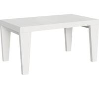Mesa extensible de 90x160/264 cm, modelo Spimbo, color blanco ceniza