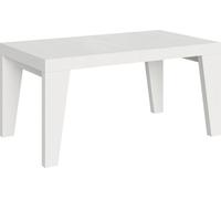 Ribo Fresno Blanco Mesa Rectangular Extensible De 6 A 20 Plazas L 160 A 420 Cm-soporte 2 Pies