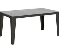 Mesa extensible de 90x160/420 cm con estructura "Flame Evolution" en color cemento gris