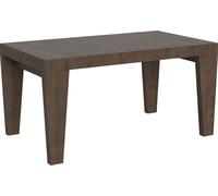 Mesa extensible de 90x160/420 cm, modelo Spimbo, color nogal