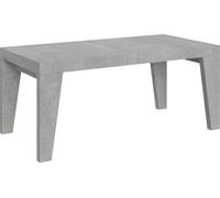 Mesa extensible de 90x180/284 cm, color Naxy Cemento