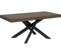 Mesa extensible de 90x180/440 cm, estructura Volantis en nogal antracita