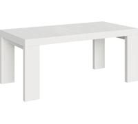 Mesa extensible de 90x180/440 cm, modelo Roxell, color blanco ceniza