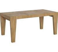 Mesa extensible de 90x180/440 cm, modelo Spimbo, acabado en roble natural