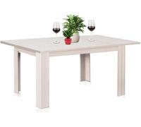 Mesa extensible de comedor de olmo, con dimensiones que varían de 110 x 70 cm a 150 x 70 cm. Diseño moderno, extensible, que ahorra espacio, ideal para comedores, salones, cocinas y decoración de inte