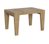 Mesa Extensible De Roble Natural, De 4 A 10 Plazas L 130 A 234 Cm Kristo