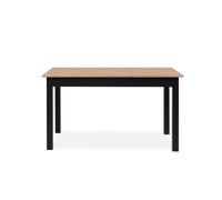 Mesa extensible dora 140cm madera y negro