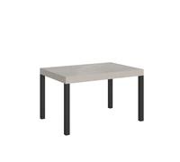 Mesa extensible Everyday Cashmere 120/224x90 cm con patas antracita - Itamoby