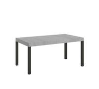 Mesa extensible Everyday Premium 140/400x90 cm patas hormigón antracita - Itamoby