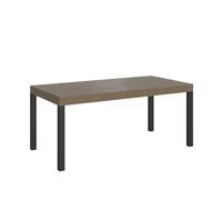 Mesa extensible Everyday Premium 200/460x90 cm gris paloma con patas antracita - Itamoby