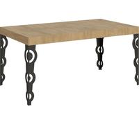 Itamoby Mesa extensible 160/244 x 80 cm Karamay roble naturaleza patas antracita