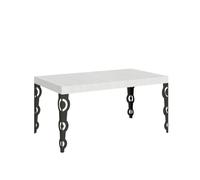 Mesa extensible Karamay 80x160/244 cm con estructura antracita