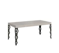 Mesa extensible Karamay Premium Cashmere 90/246x90 cm con patas antracita - Itamoby