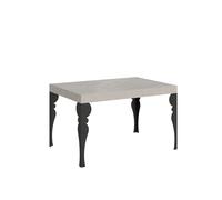 Mesa extensible Paxon Cashmere 120/380x90 cm con patas antracita - Itamoby