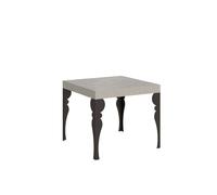 Mesa extensible Paxon Cashmere 90/246x90 cm con patas antracita - Itamoby