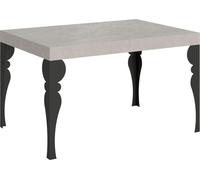 Mesa Extensible Paxon Cashmere 140/224x80 Cm Con Patas Antracita