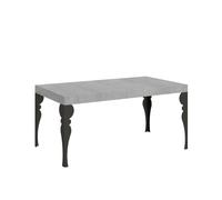 Mesa extensible Paxon Premium 120/380x90 cm con patas antracita. - Itamoby