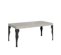 Mesa extensible Paxon Premium Cashmere 180/284x90 cm con patas antracita - Itamoby