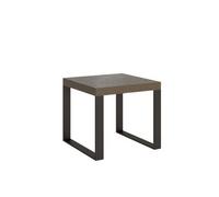 Mesa Extensible Tecno Premium 90/246x90 Cm Con Patas Gris Tórtola Y Antracita