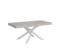 Mesa Extensible Volantis Cashmere 200/304x90 Cm Con Patas Blancas