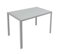 Mesa fija de cocina cica color gris de cristal 105x75x60 cm
