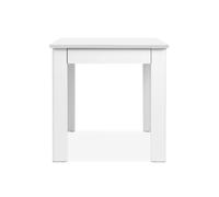 Mesa fija de cocina oscar con un cajón color blanco 80 cm