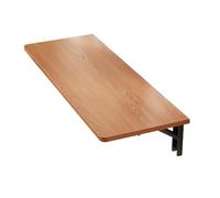 Mesa flotante de pared para laptop, escritorio plegable de pared que ahorra espacio, escritorio plegable de madera para barra de desayuno, diseño plegable compacto de 100 x 4 pulgadas