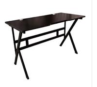 Mesa gaming 120x60cm con tablero efecto fibra de carbono, mesa gamer de juegos