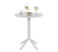 Mesa lacota ø 60 cm plástico blanco 60x60x76 cm