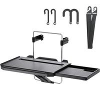 Mesa para asiento de coche con altura ajustable, multifuncional y plegable, ideal para el asiento trasero, adecuada para comer, beber, usar laptops, tablets y leer libros