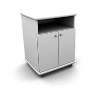 Mesa para fotocopiadora e Impresora ber-copian40 Blanco Roto de 70.50h, 50 cm Fondo, 53 cm Ancho Marca Actiu