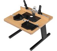 Mesa para fresadora, mesa de trabajo para fresadora, estación de trabajo con sistema de aspiración de polvo, capacidad de carga de 200 kg, abrazaderas y protector ajustables para el trabajo con madera