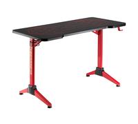Mesa para ordenador gaming con iluminación LED RGB trasera y portavasos 120 cm