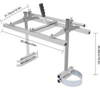 Mesa para sierra de cadena - Ajustable - Aluminio - Para sierras de 14 a 24 pulgadas - Portátil