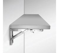 Mesa Pared Plegable De Acero Inoxidable Simple Y Duradera, Hecha De Acero Inoxidable 304 Con Soporte Engrosado, Soporta Hasta 150 Kg