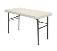 Lifetime Mesa rectangular con patas plegables MKP Crema 122x61x74 cm
