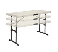 Mesa plegable ajustable en altura lifetime 122x61x61-86 cm