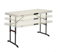Mesa plegable ajustable en altura Lifetime 122x61x61-86 cm