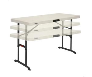 Mesa plegable ajustable en altura Lifetime 122x61x61-86 cm