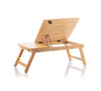 Mesa plegable auxiliar de bambú lapwood innovagoods