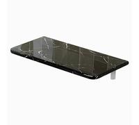 Mesa plegable compacta de pared, versátil mesa de bar negra para cocina, comedor, balcón y sala de estar, solución perfecta para ahorrar espacio para áreas pequeñas