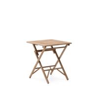 Mesa plegable Dandara de madera maciza de acacia, 66 x 66 cm, FSC 100%.