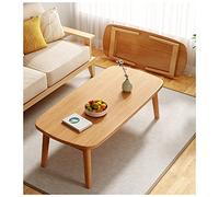 Mesa plegable de madera de 17.7 pulgadas, bandeja gruesa minimalista para uso en interiores y exteriores, estilo japonés, mesa baja pequeña (tamaño: 80 cm-A)