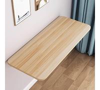 Mesa plegable de madera para ahorrar espacio, de 60 x 40 cm, compacta, para ordenador portátil, mesa de comedor y cocina, acabado de nogal, perfecta para espacios pequeños, fácil instalación