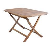 Mesa plegable de madera para picnic mobiliario de exterior para jardín 150x80 cm