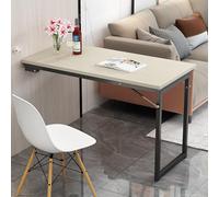 Mesa Plegable de Pared para Cocina Mesa Plegable de Pared - Escritorio flotante para pared, Patas de apoyo retráctiles, Partición convertible, Adecuada para sala de estar, comedor(120×50×75cm)