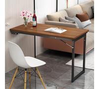 Mesa Plegable de Pared para Cocina Mesa Plegable de Pared - Escritorio flotante para pared, Patas de apoyo retráctiles, Partición convertible, Adecuada para sala de estar, comedor(120×60×75cm)